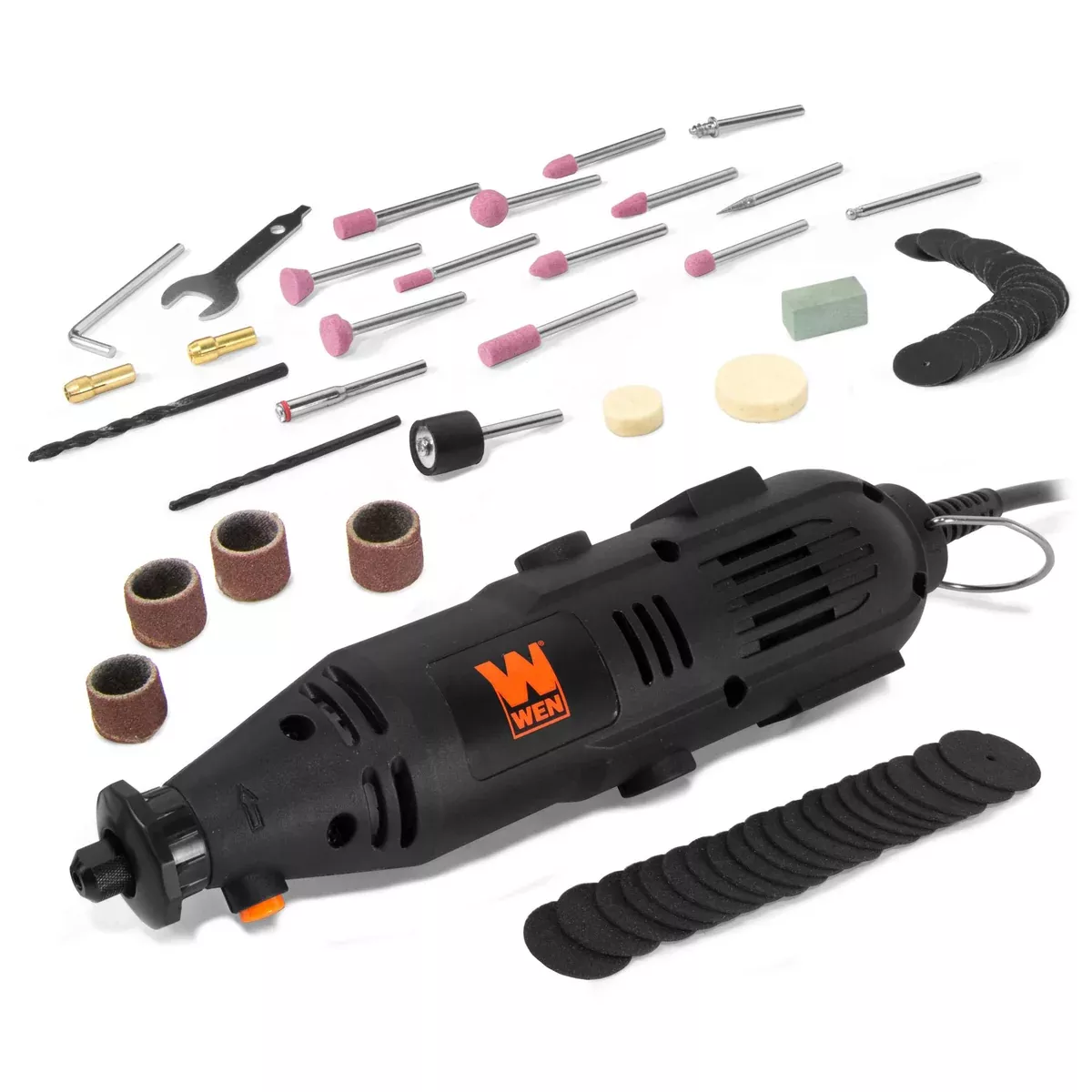 WEN 23101 1-Amp Variable Speed Rotary Tool with 100+ Accessories