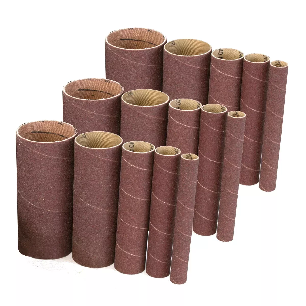 WEN 6535SPA Oscillating Spindle Sandpaper Sanding Sleeves with 5-5/8-Inch Height, Assorted Grits, 15 Pack