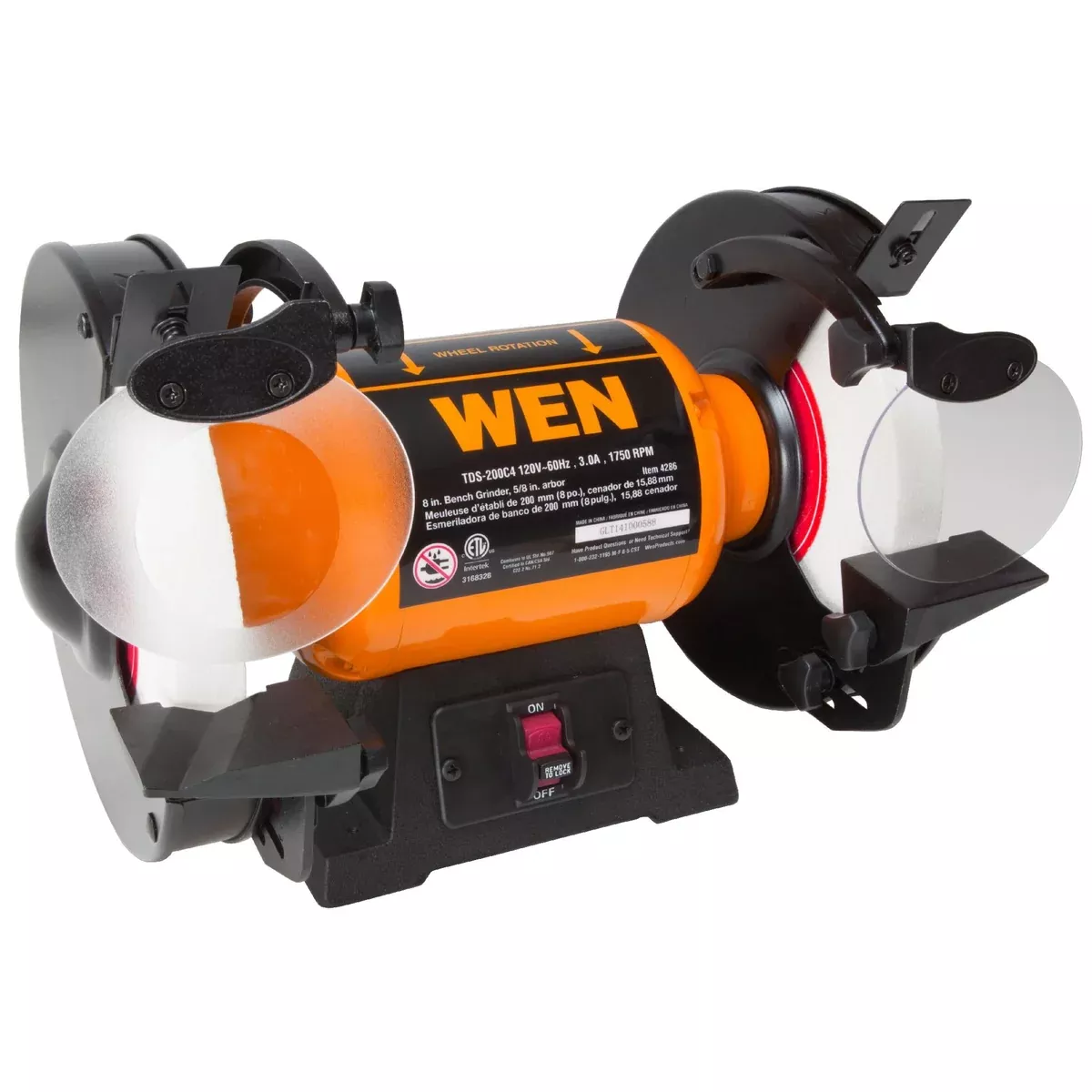 WEN R4286 8 inch Slow Speed Bench Grinder (Manufacturer Refurbished)