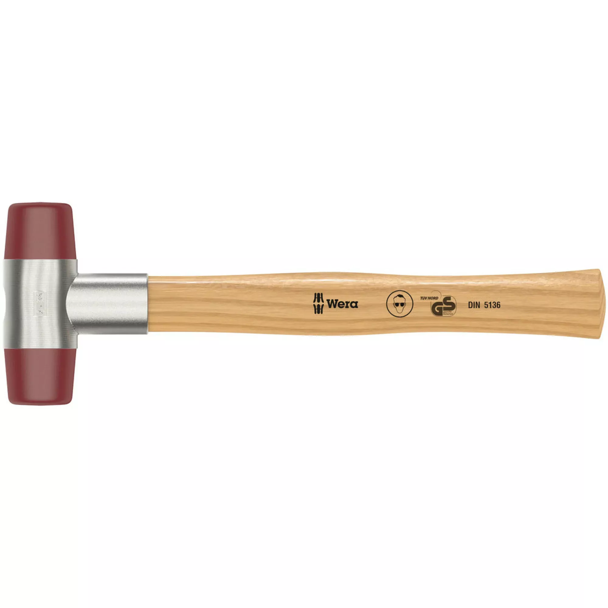 Wera 102 Soft-faced hammer with urethane head sections, # 6 x 51 mm