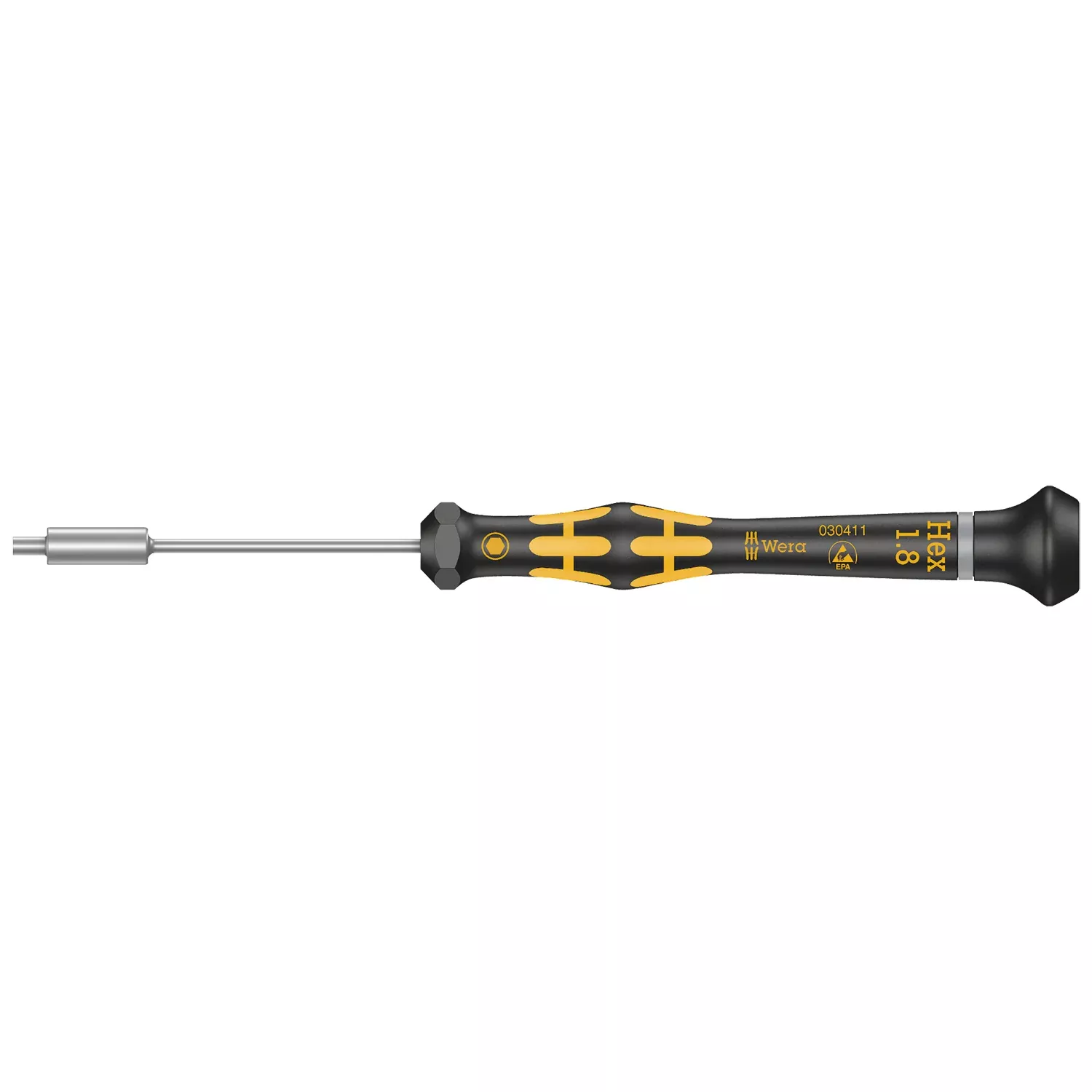 Wera 1569 ESD Nutdriver Kraftform Micro, 1.8 x 60 mm