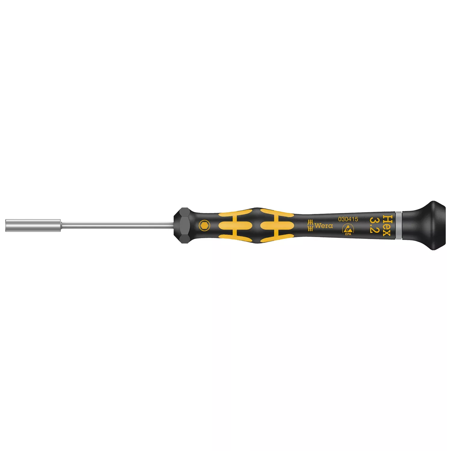 Wera 1569 ESD Nutdriver Kraftform Micro, 3.2 x 60 mm