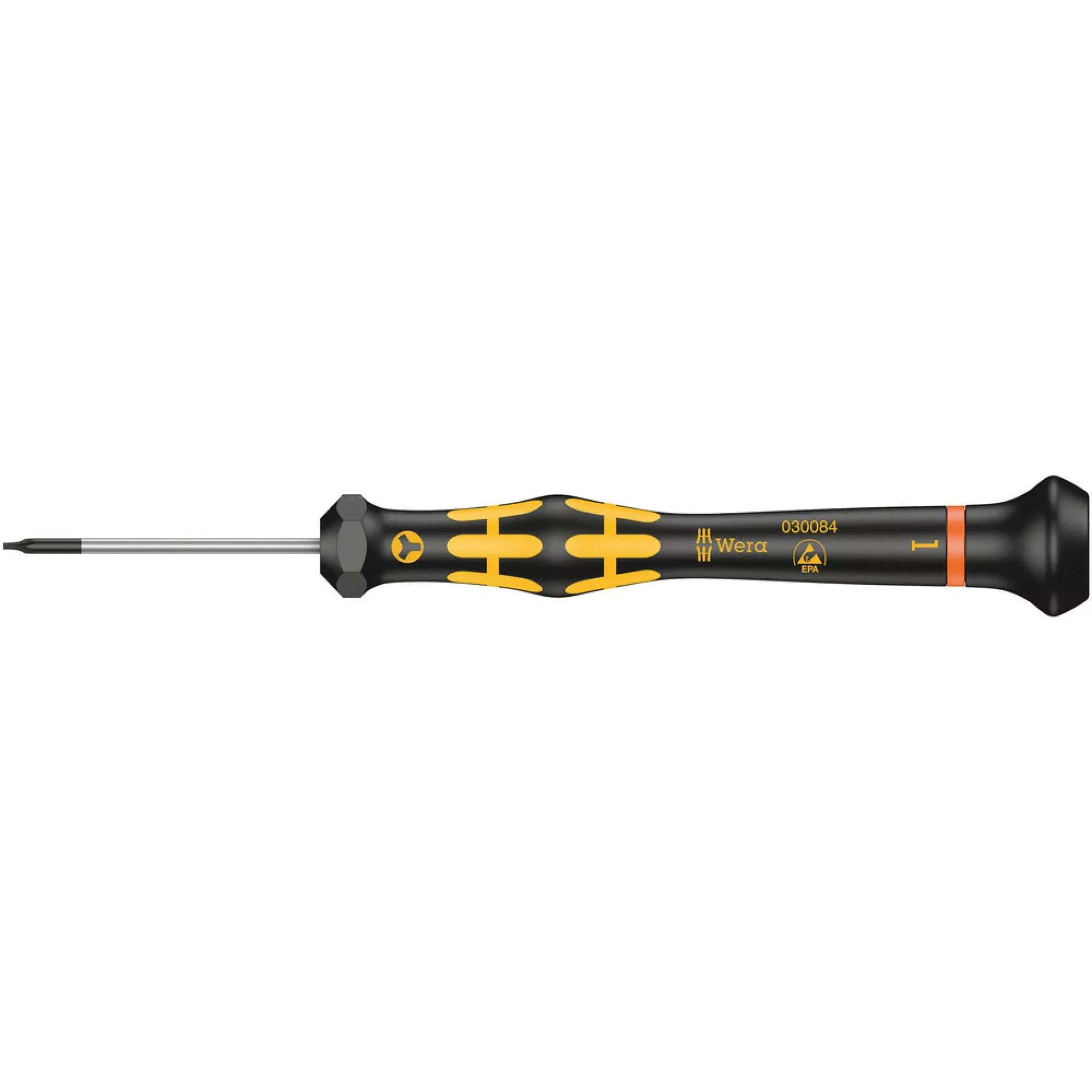 Wera 1572 ESD Kraftform Micro screwdriver for Microstix screws, 0 x 40 mm