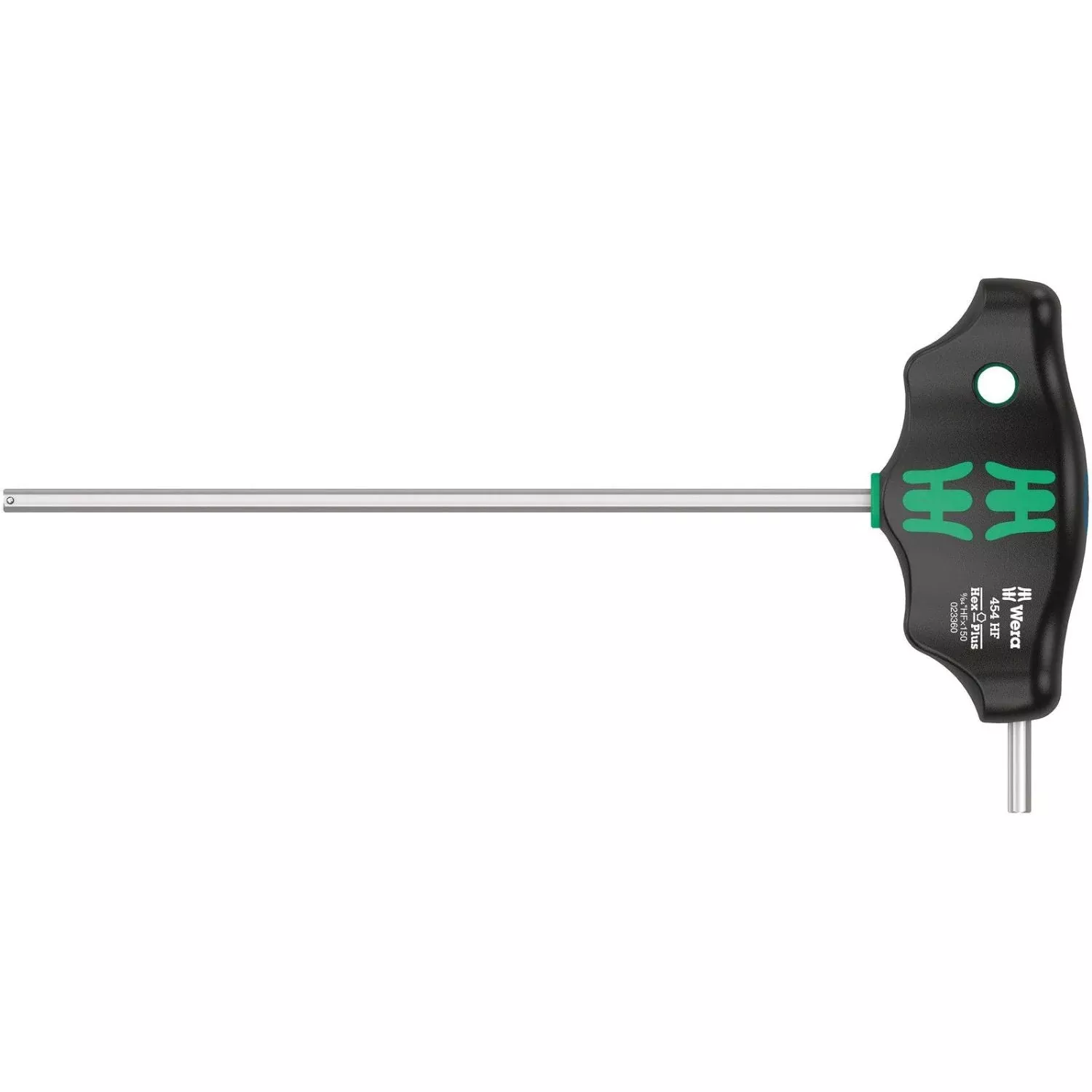 Wera 454 HF T-handle hexagon screwdriver Hex-Plus with holding function, imperial, 1/4" x 150 mm