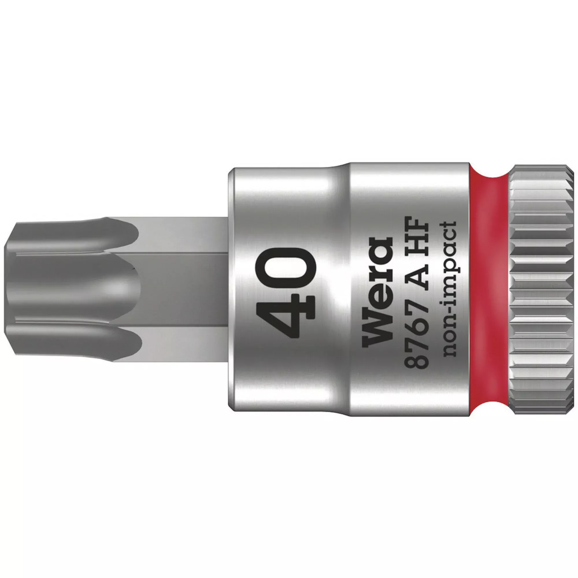 Wera 8767 A HF TORX Zyklop bit socket with holding function, 1/4" drive, TX 27 x 28 mm