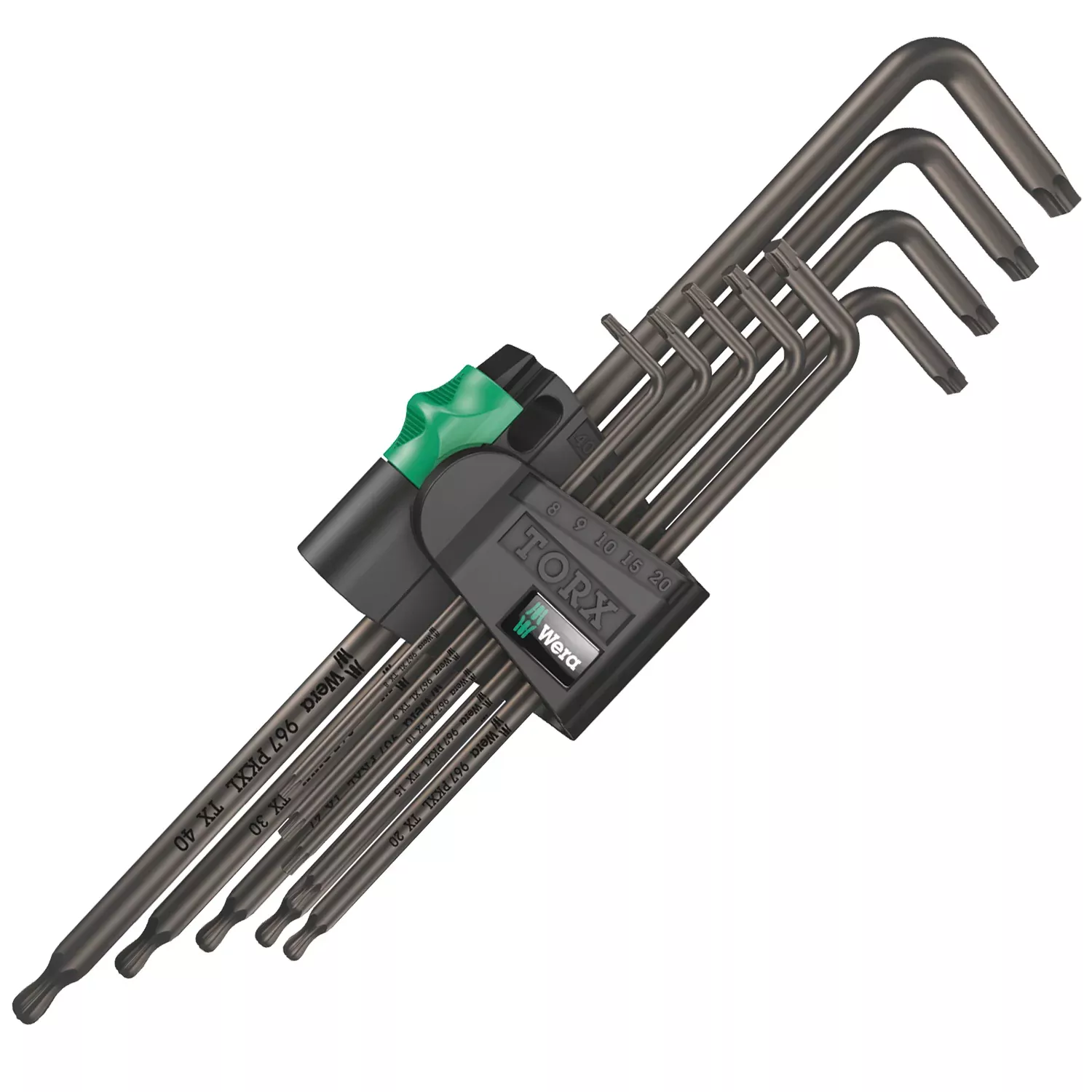 Wera 967/9 TX XL 1 TORX L-key set, long, 9 pieces