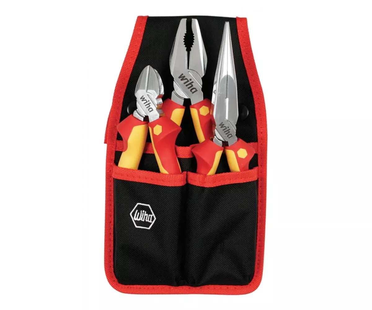 Wiha Tools 32873 Insulated Pliers & Cutters Set, 3 Pc.