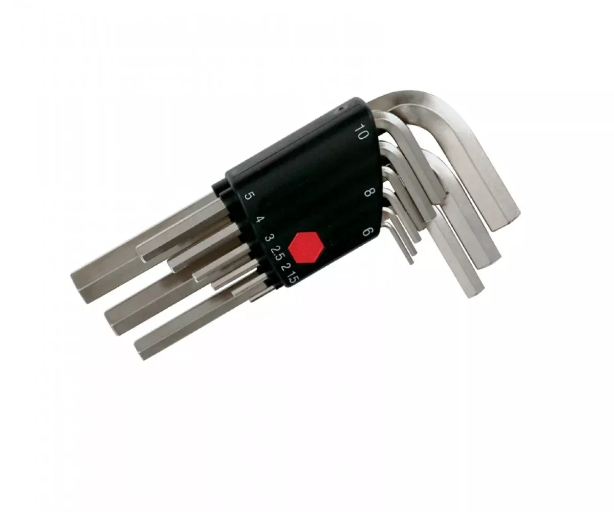 Wiha Tools 35191 Metric Hex Short Arm Nickel L - Key Set, 9 Pc.
