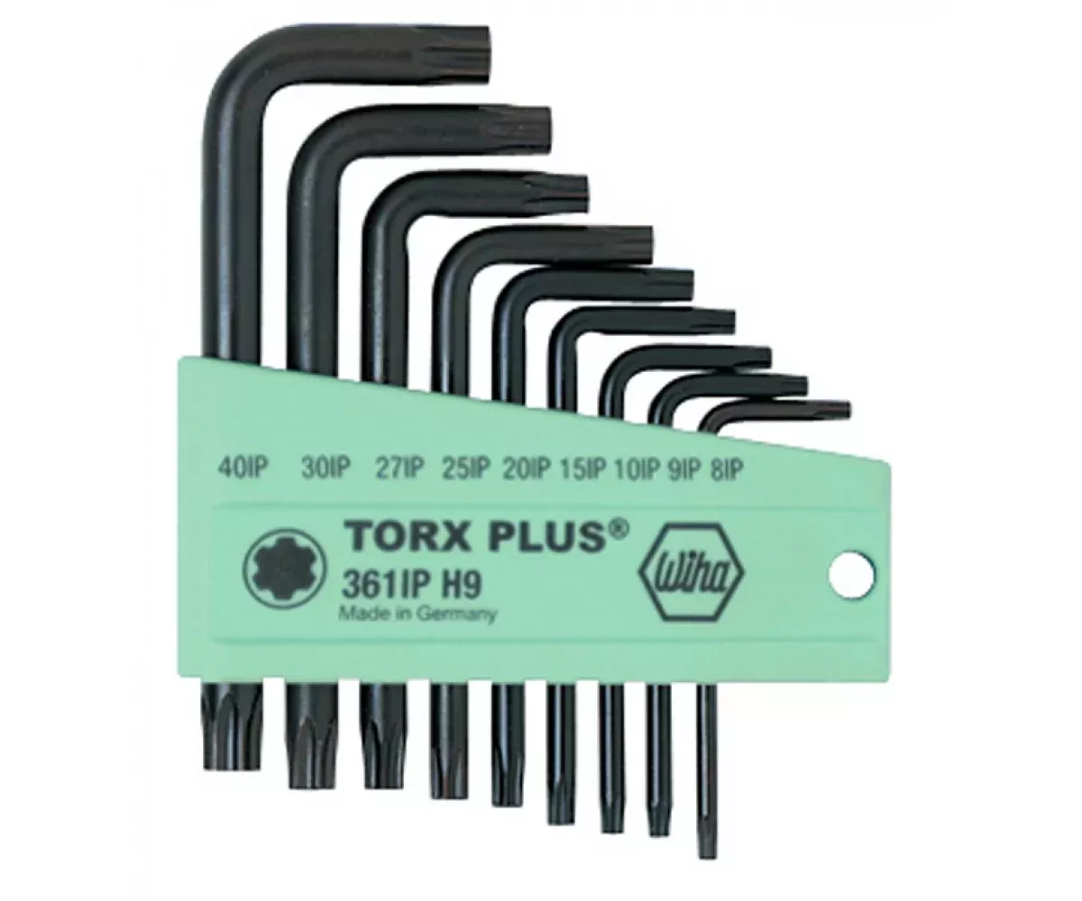 Wiha Tools 36199 9 Piece TORX Plus L-Key Short Arm Set