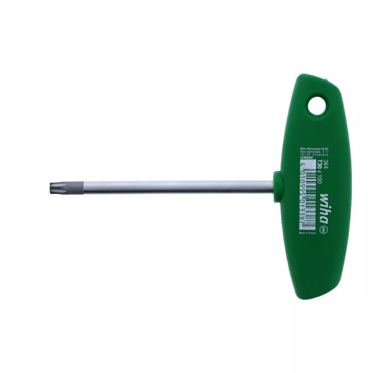 Wiha Tools 36435 TORX T-Handle, T30 x 100 mm