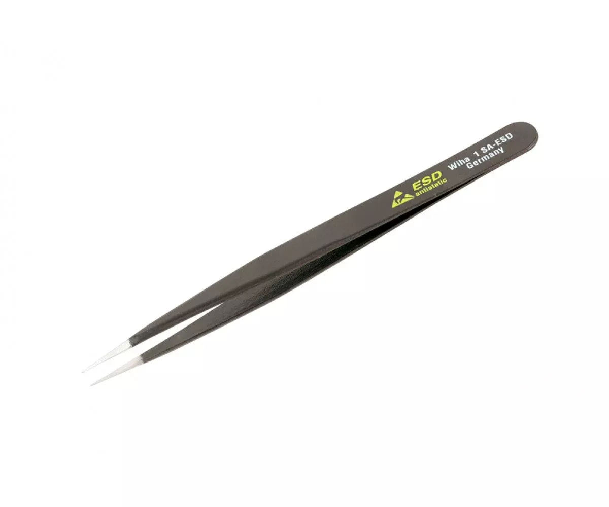 Wiha Tools 44531 ESD Safe Tweezers, 1 SA - 120 mm