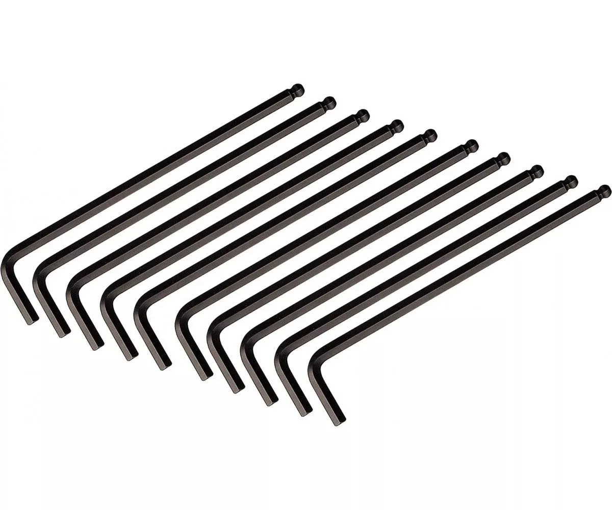 Wiha Tools 46721 Ball End Mid-Length Hex L - Key, 7/32", 10 Pk.