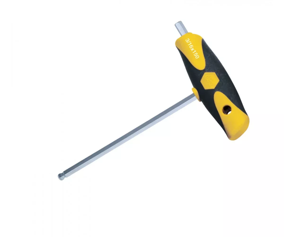 Wiha Tools 54008 7/64" Soft Grip Ball End Hex SAE Dual Drive T-Handle