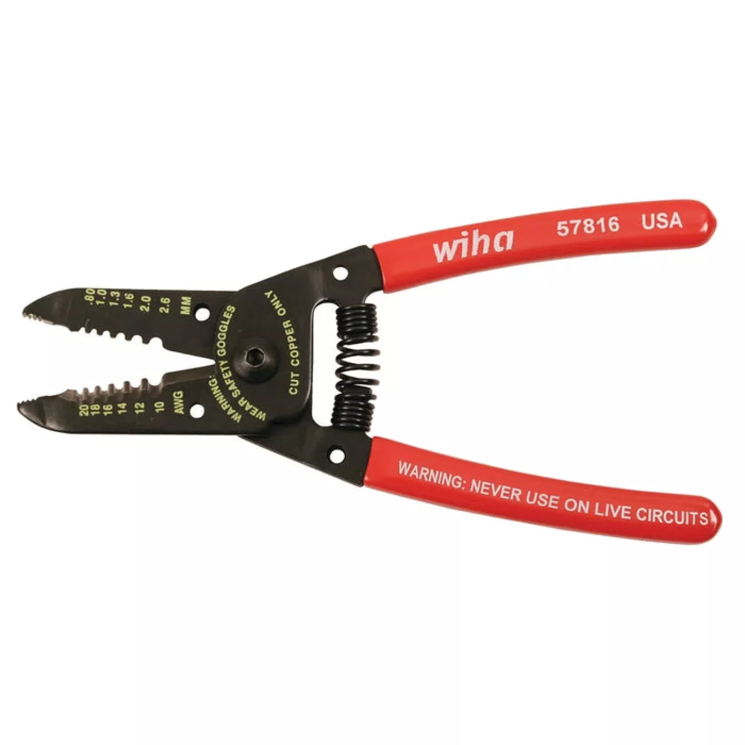 Wiha Tools 57816 Wire Strippers / Cutters, 6.0"