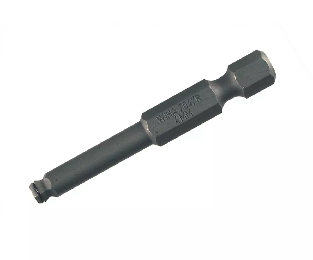 Wiha Tools 71728 MagicRing Screw Holding Ball End Hex Inch Power Bit, 9/64" x 50 mm