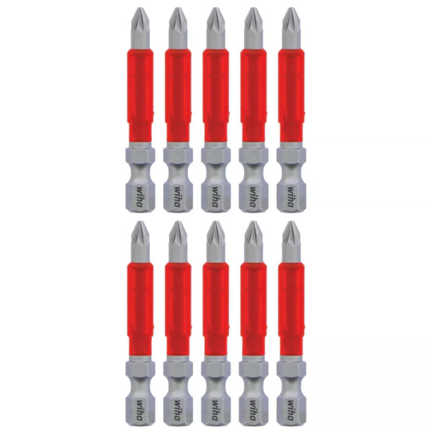 Wiha Tools 76548 MaxxTor Impact Bit Pozidriv #1 x 49mm - 10 Pack