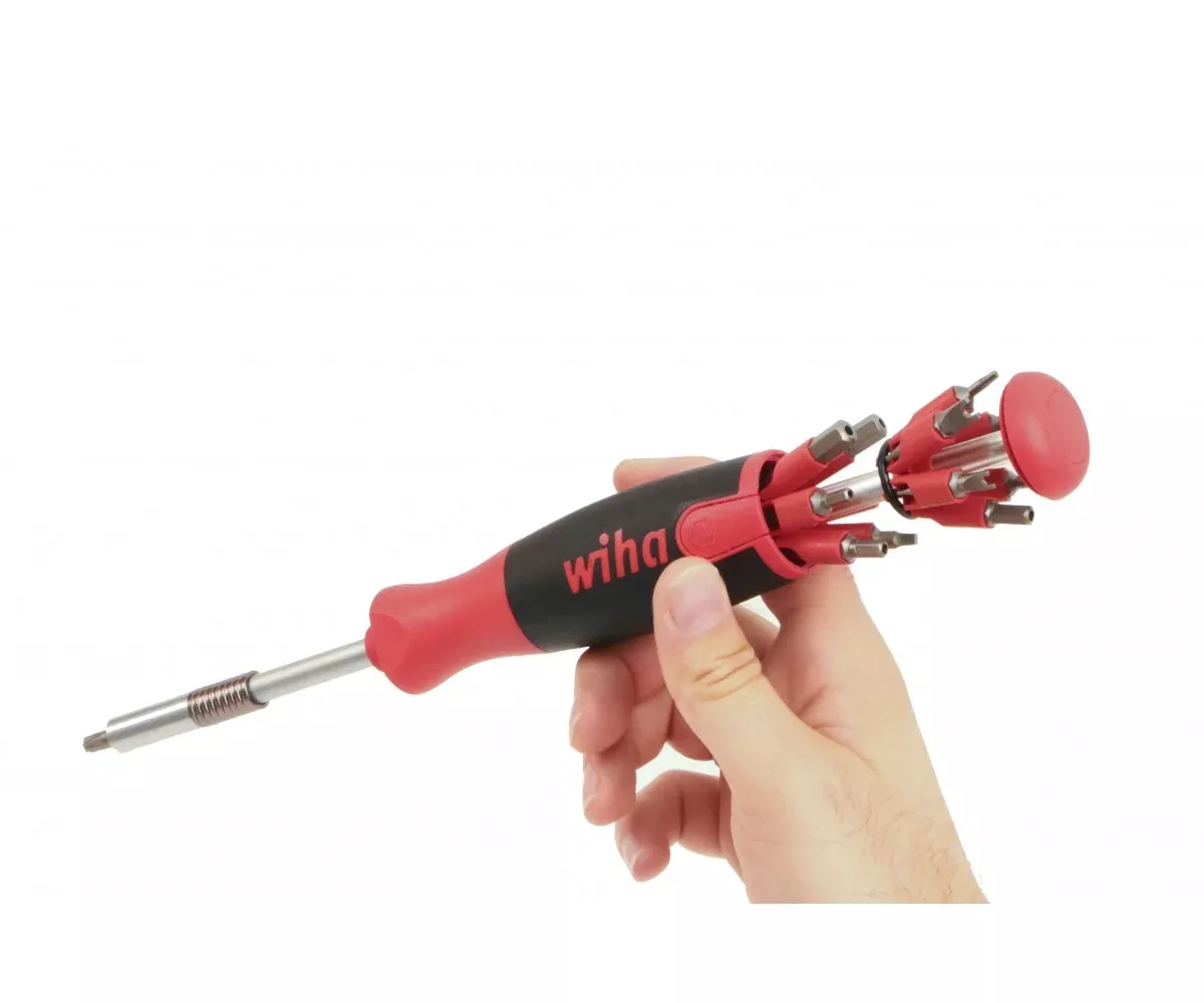 Wiha Tools 77796 26-in-1 Ultra Driver Security Bit Holder in Clamshell