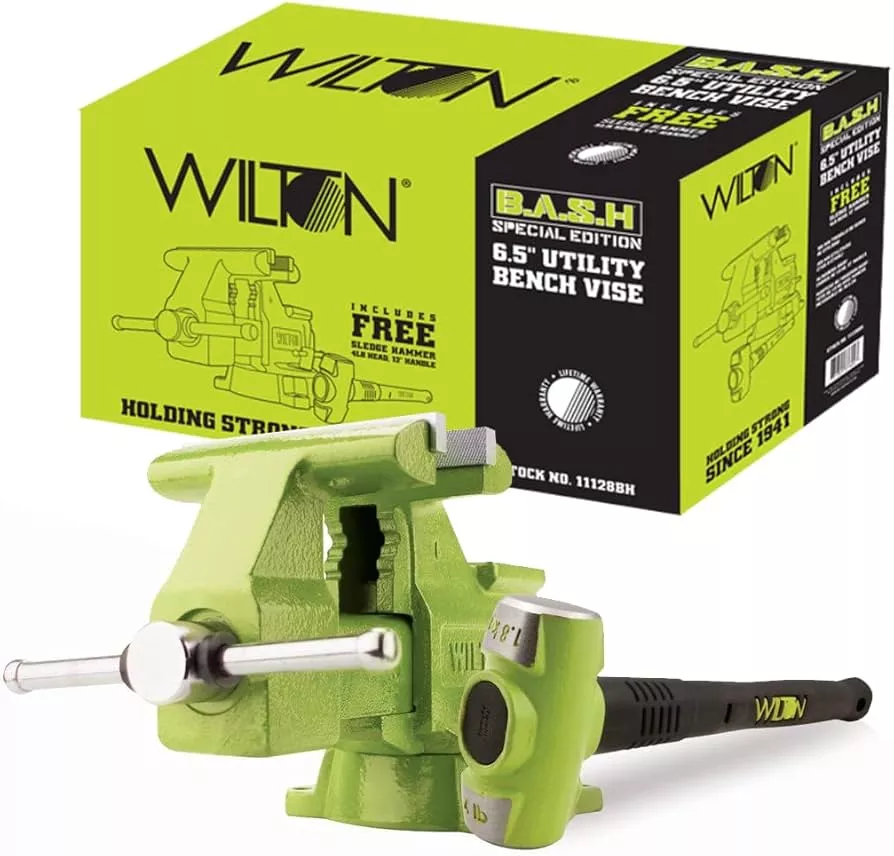 WILTON 6.5" BASH Utility Vise w/ 4 lb Hammer