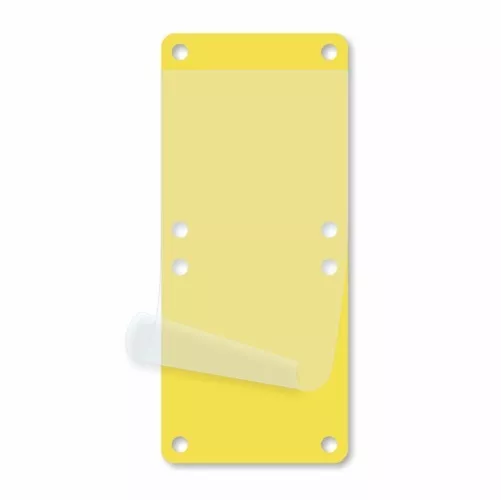 YELLOW BLANK CABLE TAG 2-1/2 inch x 5-3/4 inchSELF LAMINATING PK/50